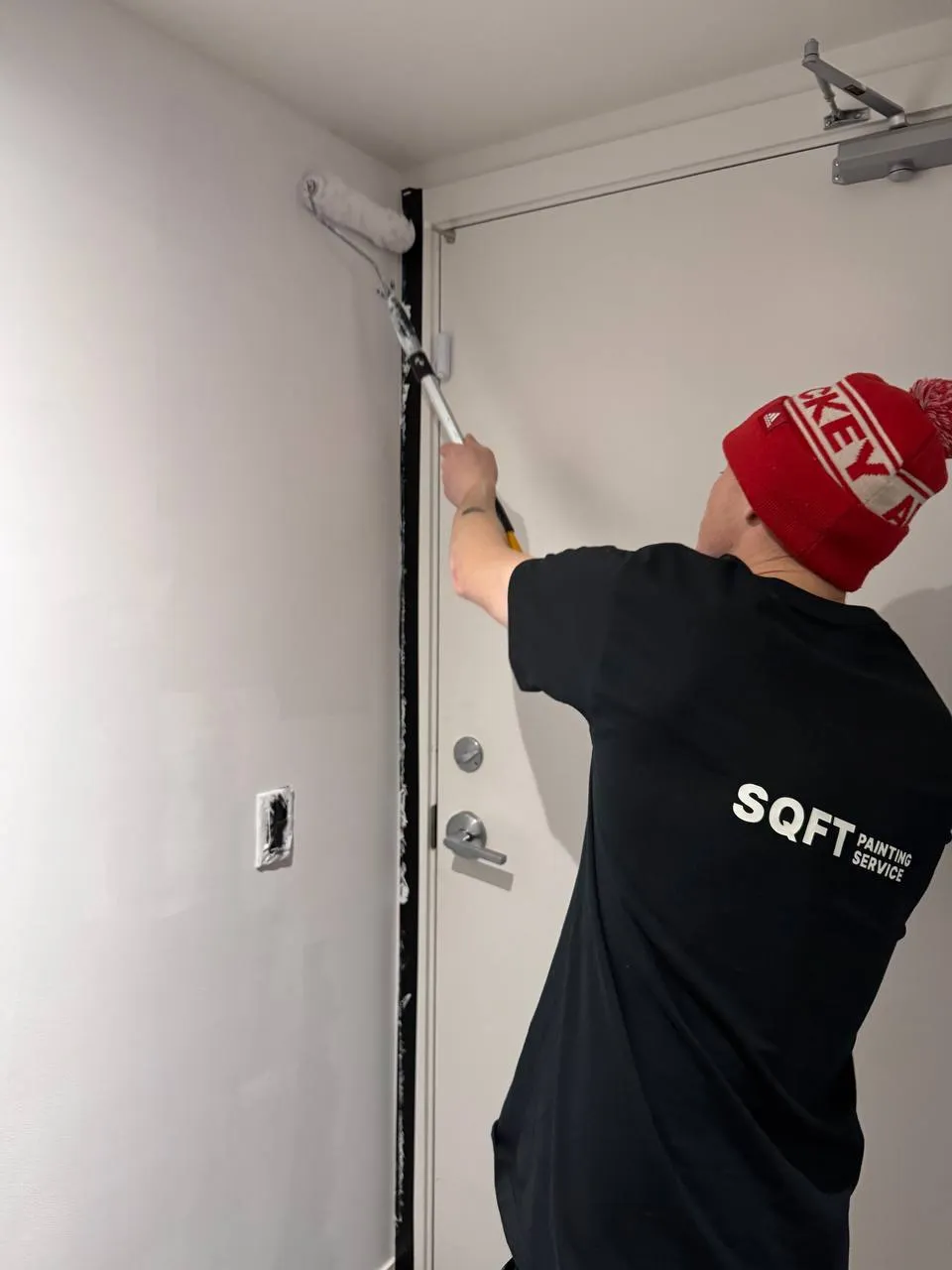 Painter at work