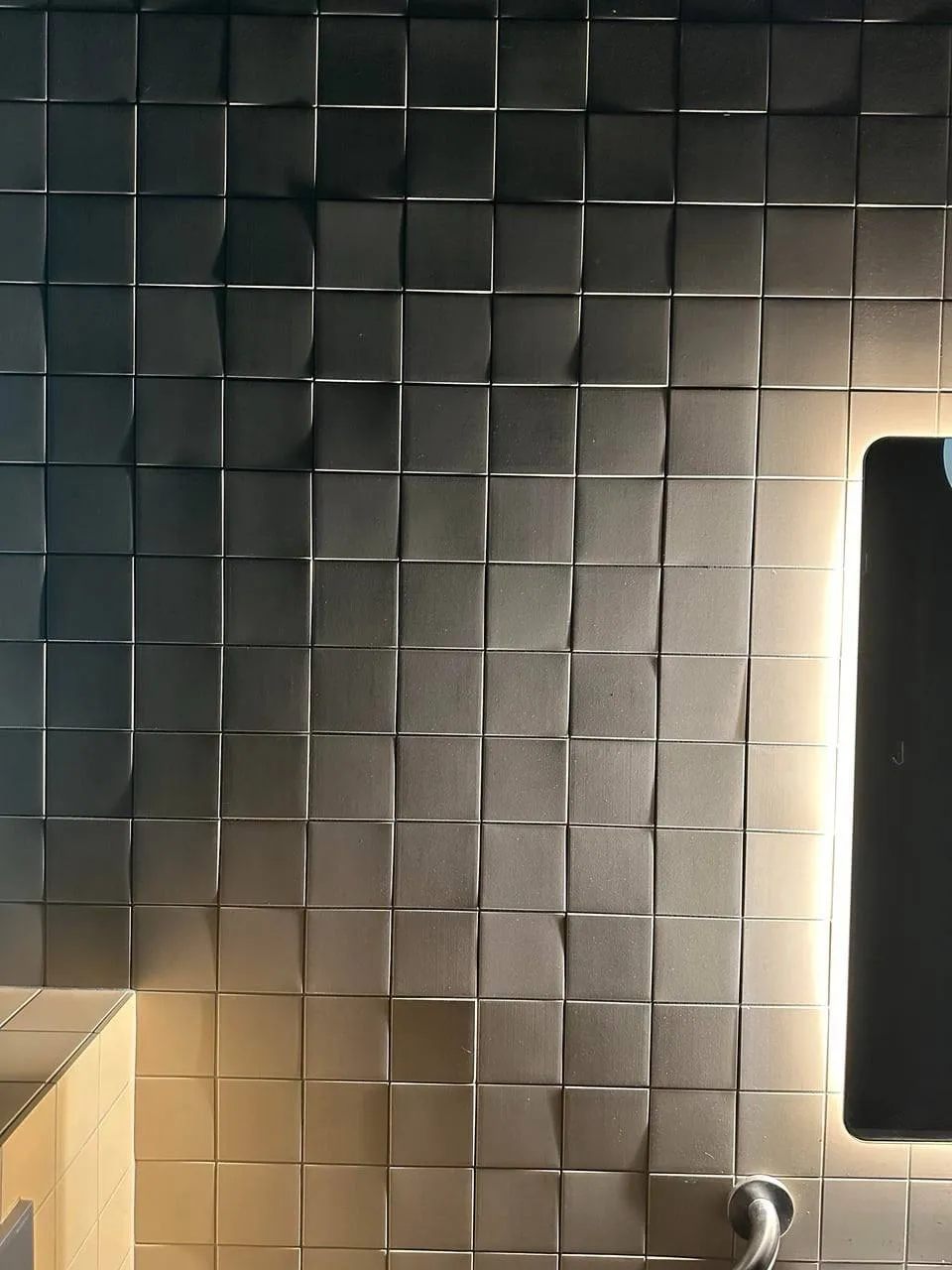 Natural stone tile installation