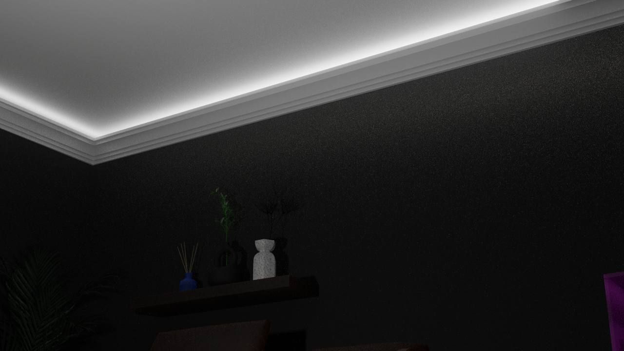 Crown moulding with cove lighting — SQFT Contracting