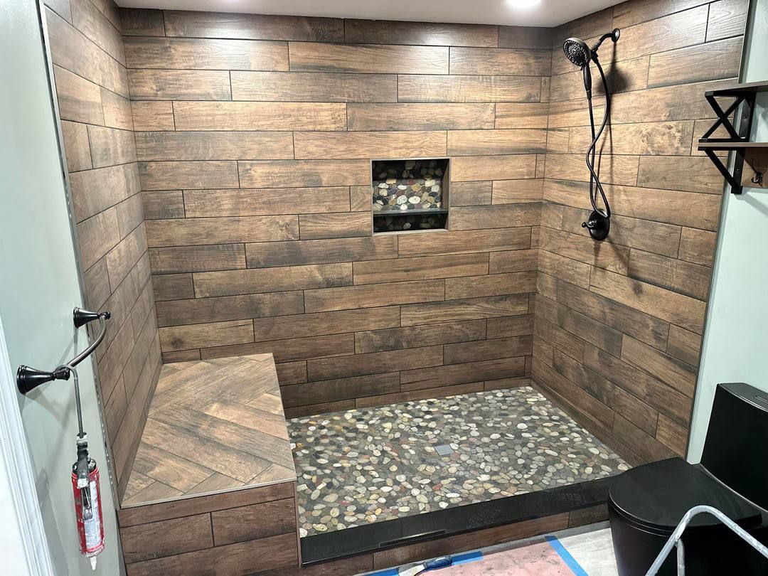 Custom tile work in a GTA bathroom — SQFT Contracting